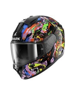Shark Ridill 2 Raging Beast Helmet - Black/Violet/Yellow